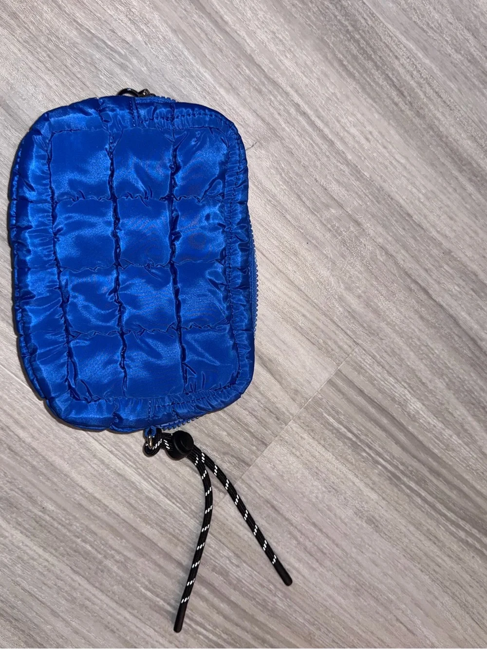 Free People Royal Blue Quilted Men's Wristlet Pouch